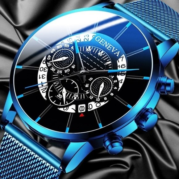 Geneva Platinum Other - GENEVA PLATINUM Stainless Mesh Luxury Men's Watch
